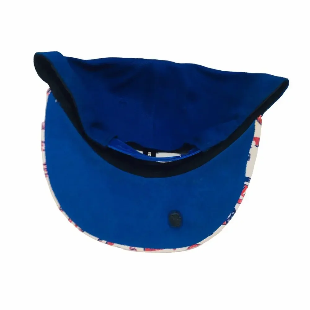 Texas Rangers AOP Hat Cap New Era Acrylic & Wool (Inner Bill Damage) READ